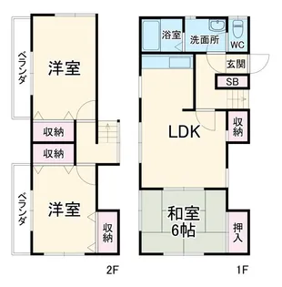 神奈川県横浜市戸塚区上倉田町【一戸建】の間取り