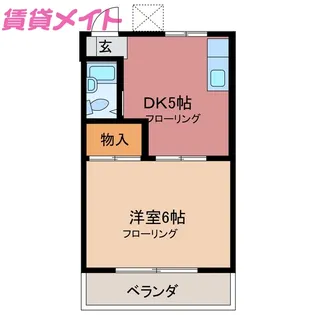 カントリーパレスとみ川【2階】の間取り