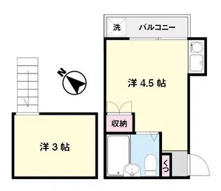 ナカフジハイム沼袋【2階】の間取り