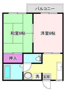ウエストヒルズ【2階】の間取り