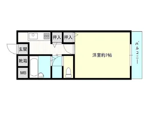 グランビルタツカワ【4階】の間取り