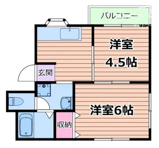 第3摂津マンション【1階】の間取り