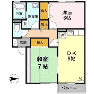 広島県安芸郡海田町浜角【アパート】の間取り