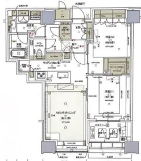 白金ザ・スカイ【37階】の間取り