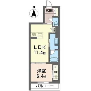 サンヴァリエ 三橋【1階】の間取り