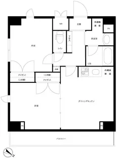 ルーブル三田【9階】の間取り