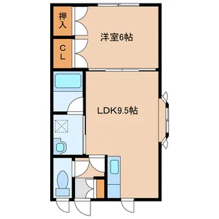 メゾンラビット【2階】の間取り