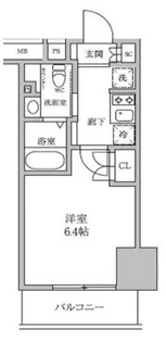 レジディア蒲田IV【6階】の間取り
