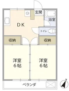 清水マンション【1階】の間取り