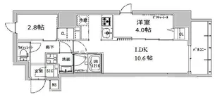 S-RESIDENCE神田avance【6階】の間取り