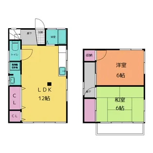 東京都板橋区赤塚4【一戸建】の間取り
