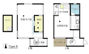 兵庫県神戸市東灘区岡本3【一戸建】の間取り