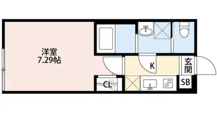 東京都江戸川区東小岩6【アパート】の間取り