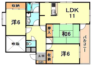 兵庫県神戸市灘区篠原中町5【マンション】の間取り