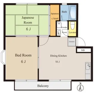 神奈川県横浜市緑区東本郷4【アパート】の間取り