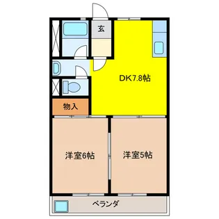 アメニティパークB【2階】の間取り