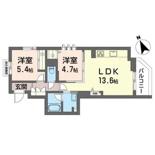 東京都稲城市東長沼【マンション】の間取り