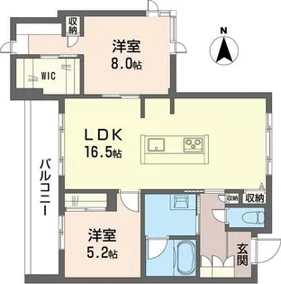 ルミチェーロ【4階】の間取り