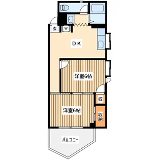 ベルメゾンババ【3階】の間取り
