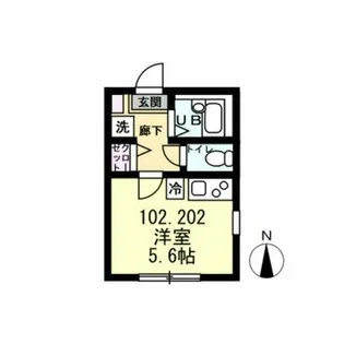 Beach Lagoon杉田【2階】の間取り