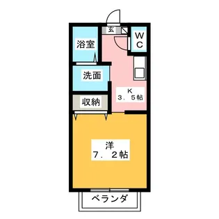 リバーハイム川井町【2階】の間取り