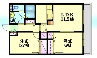パルコート【2階】の間取り