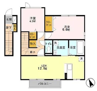桜【2階】の間取り