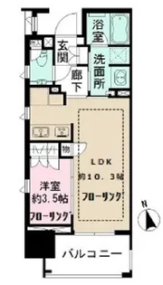 東京都新宿区四谷2【マンション】の間取り