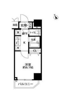 Rising place 蒲田南【5階】の間取り