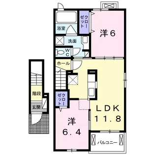 神奈川県小田原市小八幡2【アパート】の間取り