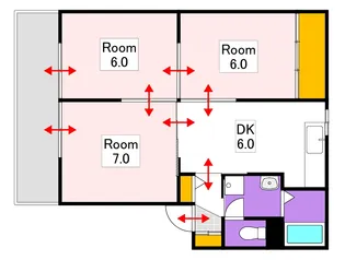 ディアス30 B棟【1階】の間取り
