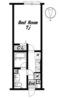 東京都八王子市大和田町5【アパート】の間取り