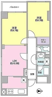 メルベーユ吉田【2階】の間取り