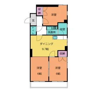 日映マンションII【8階】の間取り