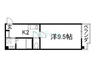 カーサヤマブン2【10階】の間取り