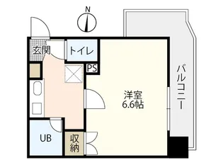 カルピオ吉島【6階】の間取り