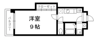 1Kの間取り画像