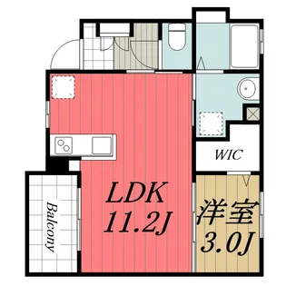 千葉県千葉市花見川区検見川町2【アパート】の間取り