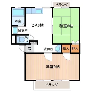 アーバン131 B棟【2階】の間取り