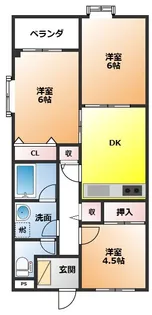 アゼリアコート【1階】の間取り