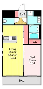 Elvita【6階】の間取り