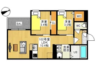 REGALEST LUCENTE (旧)REGALEST 新保IV【2階】の間取り