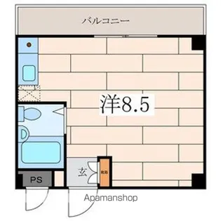 アサミハウス第6【1階】の間取り
