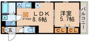 東京都墨田区押上3【アパート】の間取り