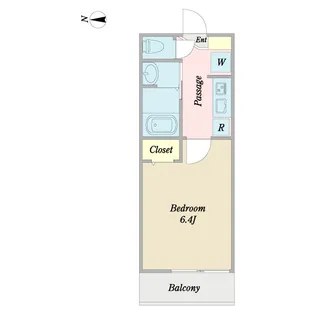 フォルティア津田沼【1階】の間取り
