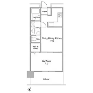 東京都中央区勝どき1【マンション】の間取り