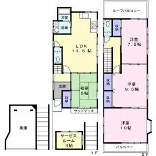 千葉県船橋市夏見台3【一戸建】の間取り