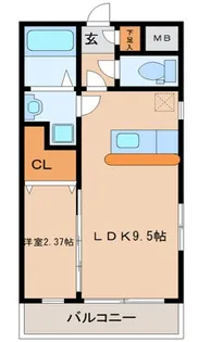 オリンピア長町【2階】の間取り