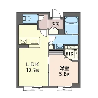 メゾンドグロワール【1階】の間取り