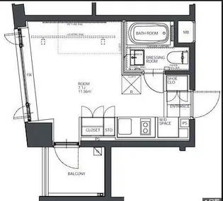 東京都中央区日本橋人形町2【マンション】の間取り